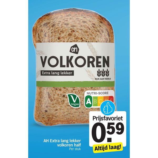 AH Extra lang lekker volkoren half
