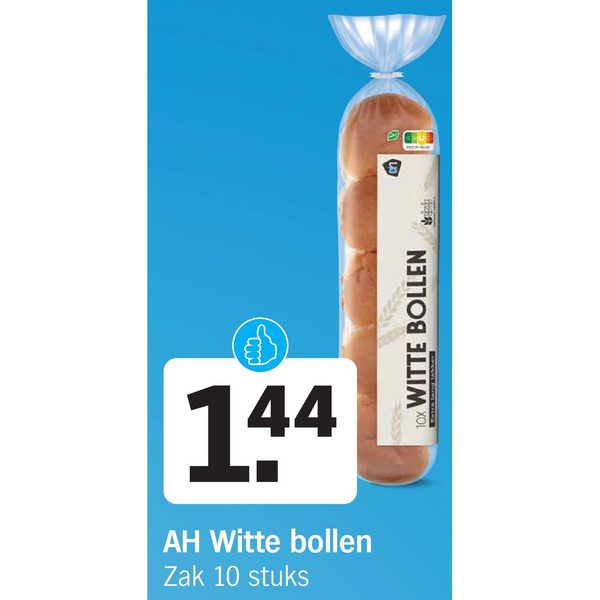 AH Witte bollen Zak 10 stuks