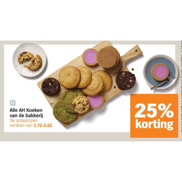 Alle AH Koeken van de bakkerij