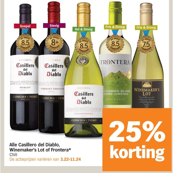 Alle Casillero del Diablo, Winemaker's Lot of Frontera*
