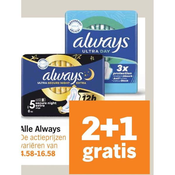 Maandverband en inlegkruisjes