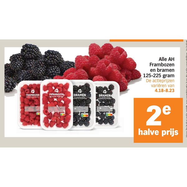 Alle AH Frambozen en bramen