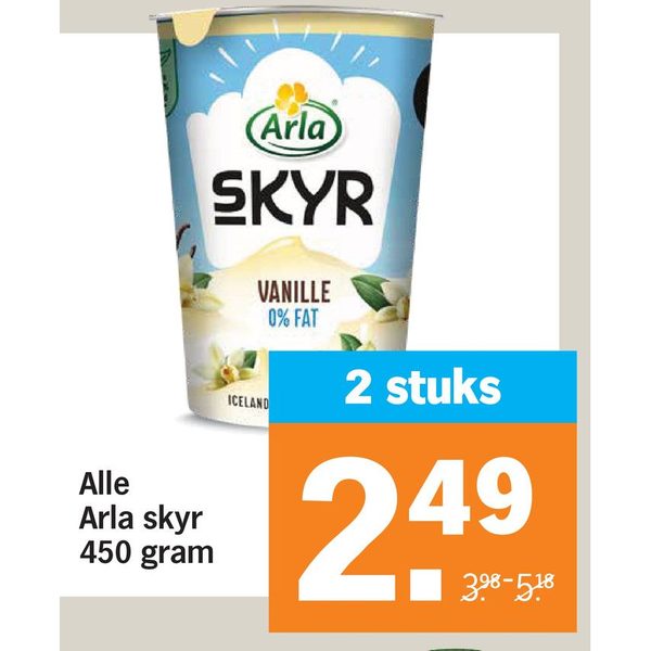 Alle Arla skyr 450 gram