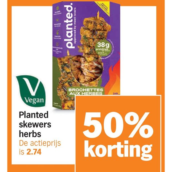Planted skewers herbs