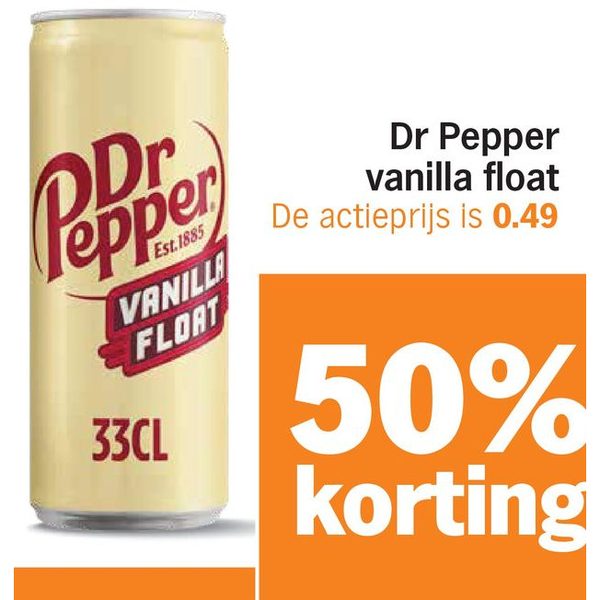 Dr Pepper vanilla float