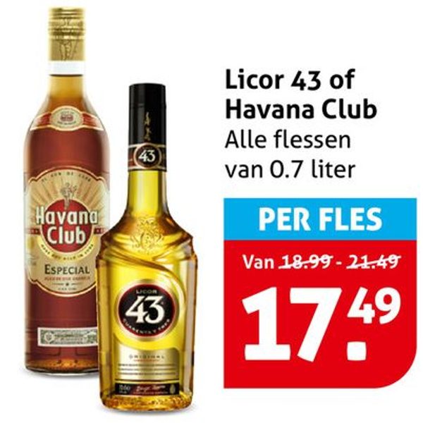 Licor 43 of Havana Club