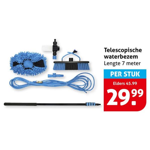 Telescopische waterbezem