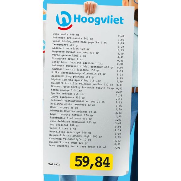 Hoogvliet winkelmandje
