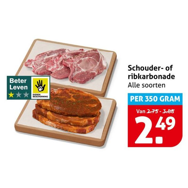 Schouder- of ribkarbonade