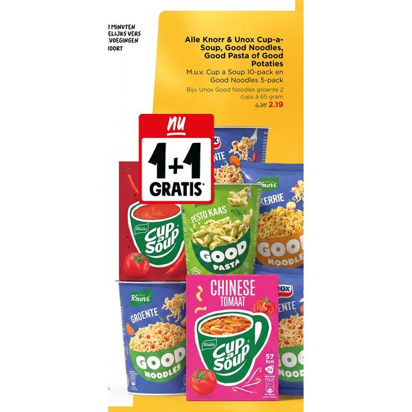 Knorr & Unox Cup-a-Soup, Good Noodles, Good Pasta of Good Potaties