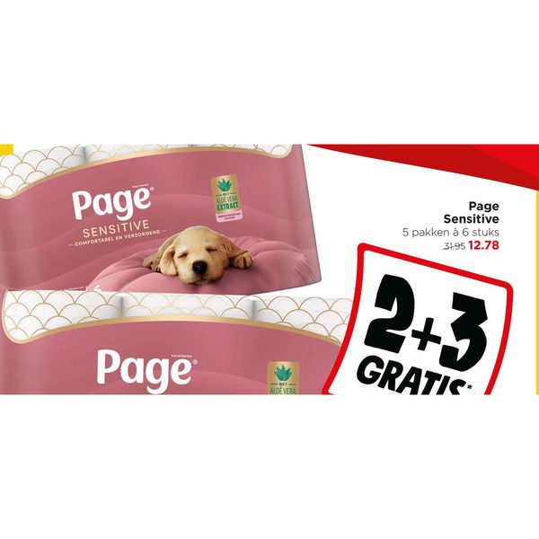 Page Sensitive toiletpapier