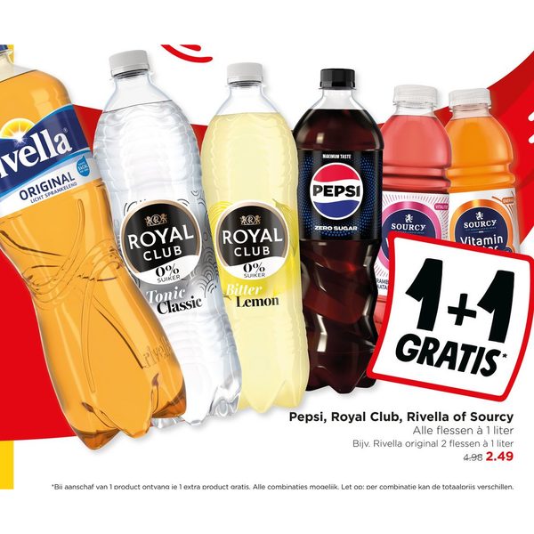 Frisdrank Pepsi, Royal Club, Rivella of Sourcy